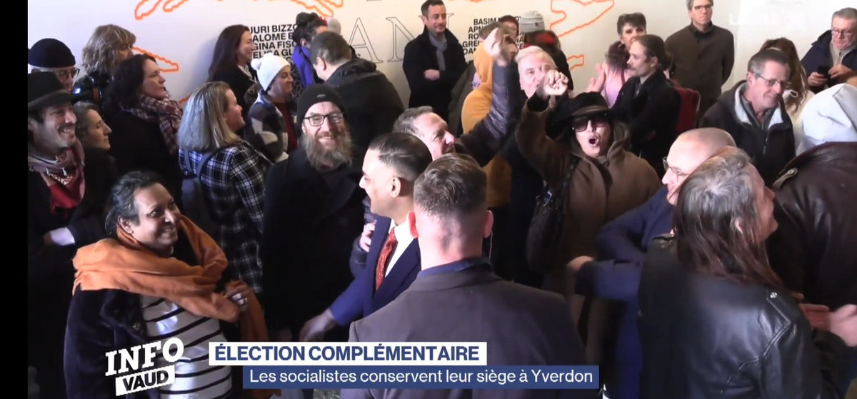 Un grand moment, capturé par la chaîne la Télé.